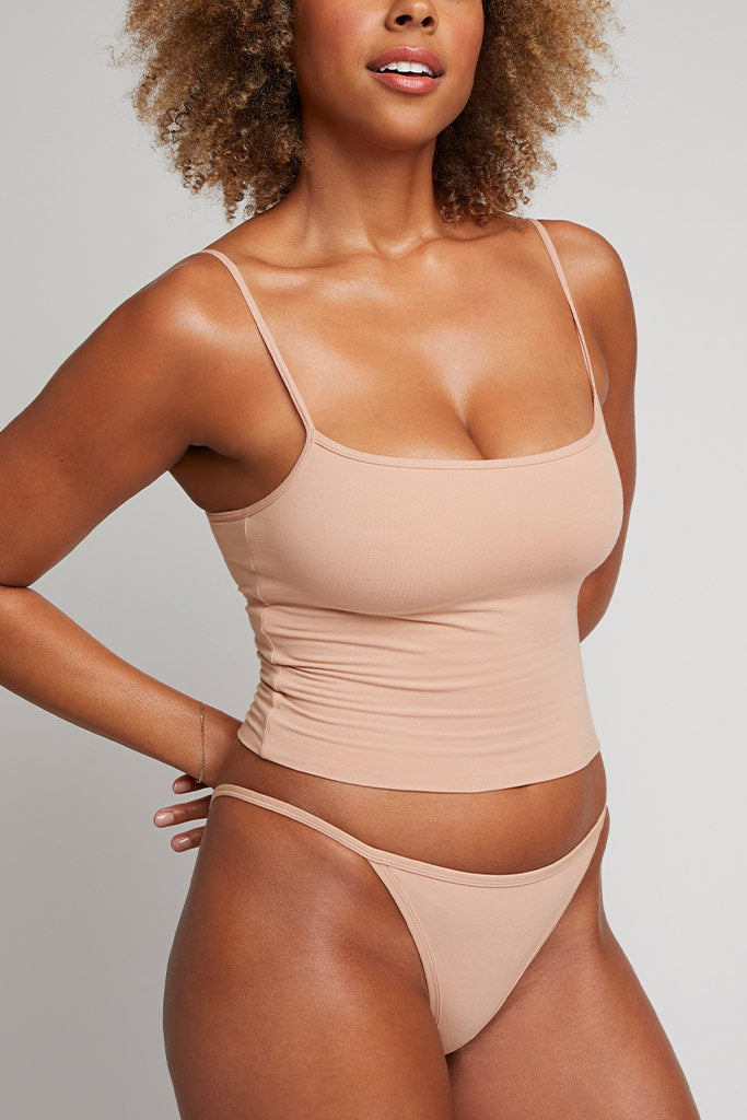 Cloud Cotton String Bikini in Buff (Pack)