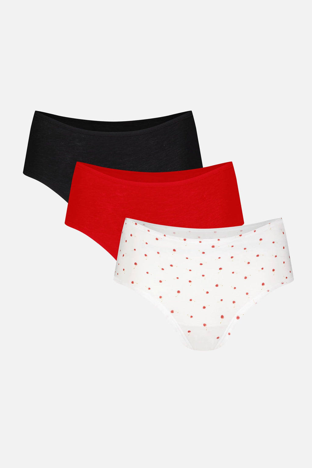 Cloud Cotton Boy Short in Black Cherry (Pack)