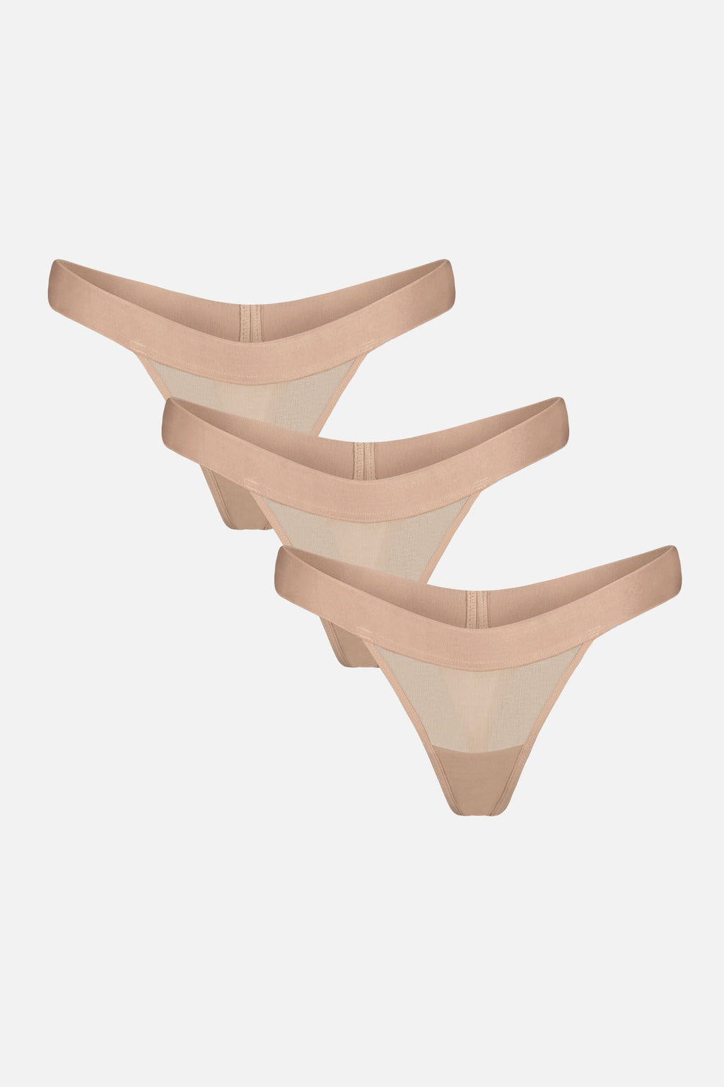 Sieve Thong in Buff (Pack)
