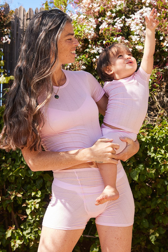 My Mini Tee + Short Set in Babe