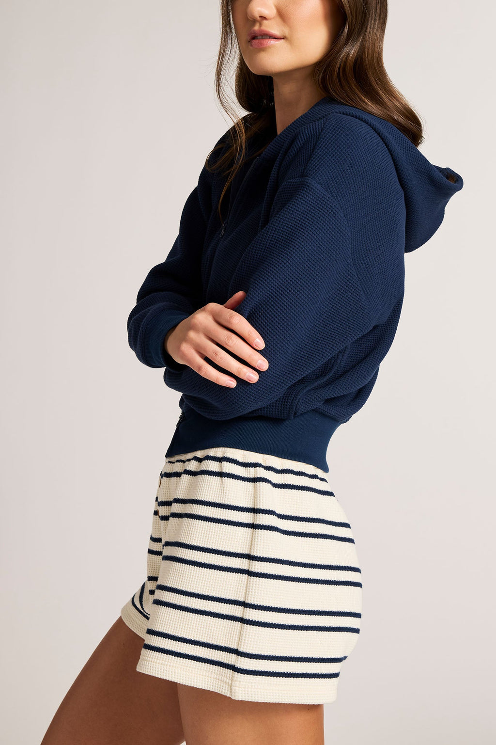 Waffle Knit Short in Sailor