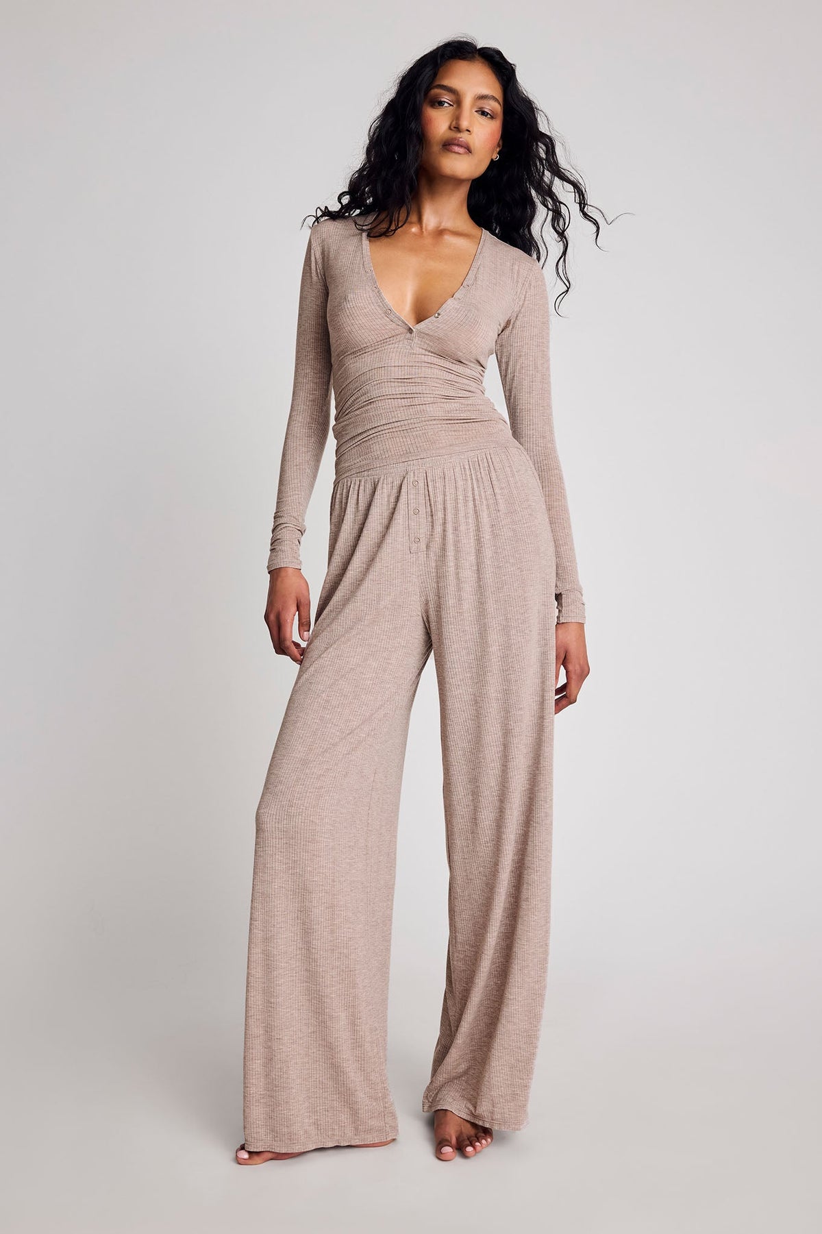 Whipped Track Pant in Mink